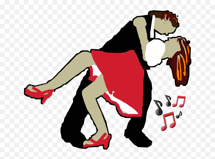 Dancing Dance Dancers Ballroom Music Dip - Illustration Emoji,Salsa Dancing Emoji