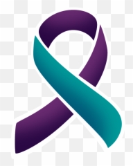 Suicide Awareness Color - Domestic And Sexual Violence Ribbon Emoji,Emoji Suicide