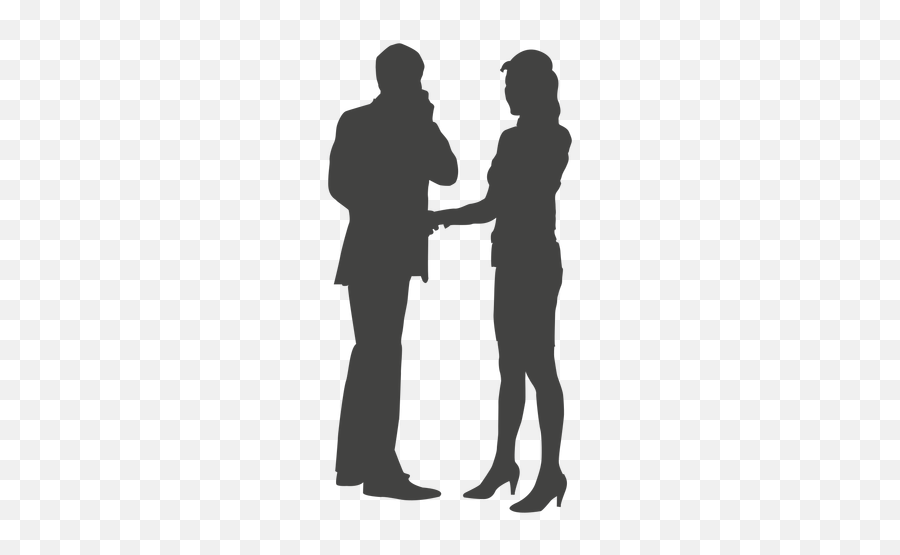 Download Free Png Businessman Woman Talking Pho - Dlpngcom Silhouette People Talking Transparent Emoji,Pho Emoji