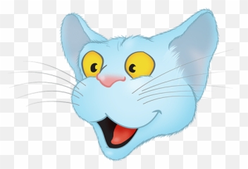 Blue Cat Emoji By Yann Le Roux - Cat Yawns,Kitty Face Emoji