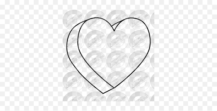Candy Heart Clipart Outline - Circle Emoji,Cloud Candy Emoji