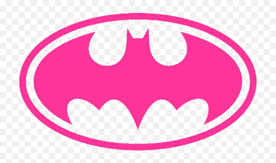 Hotpink Pink Batgirl Batman Logo Symbol - Logo Batman Emoji,Batman Symbol Emoji