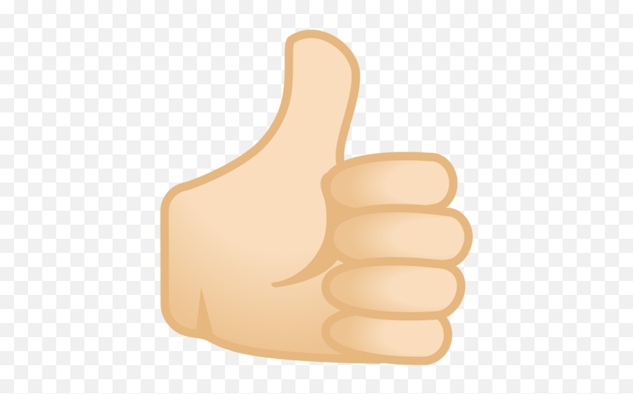 Light Skin Tone Emoji - Emoji Pulgar Arriba Png,Android Thumbs Up Emoji