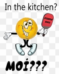 In The Kitchen Pickleball Available At Zazzlecom - Pickleball Cartoon Emoji,Pickles Emoji