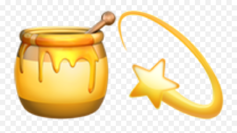 Orange Honey Star Brown Sticker - Teacup Emoji,Honeycomb Emoji