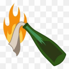 Other Emoji - Molotov Cocktail Emoji,Juice Emoji