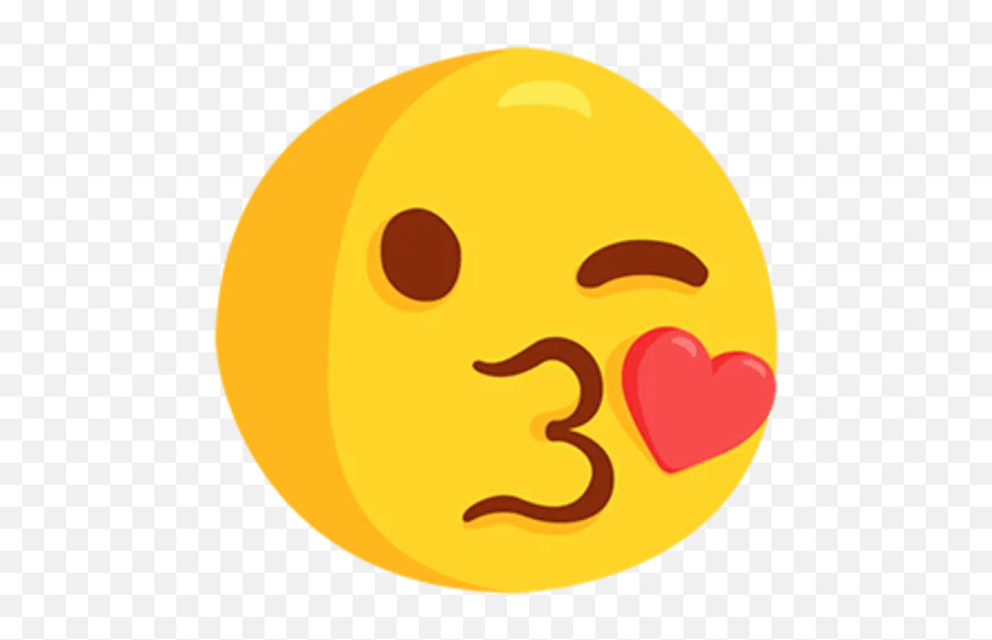 Telegram Emoji - Winky Kiss Emoji,Emojis Para Messenger