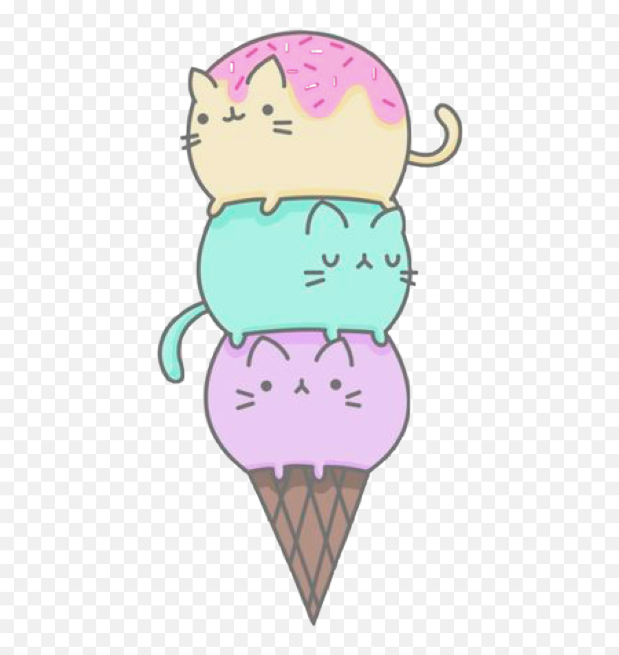 Pusheen - Ice Cream Cat Drawing Emoji,Pusheen The Cat Emoji
