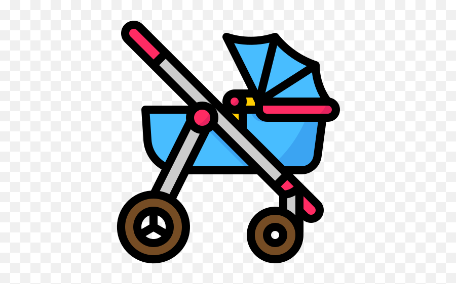 Baby Stroller Free Vector Icons - Folding Emoji,Baby Stroller Emoji