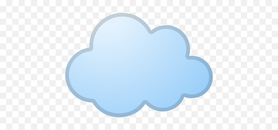 Cloud Emoji - Nuvola Stilizzata,Clouds Emoji