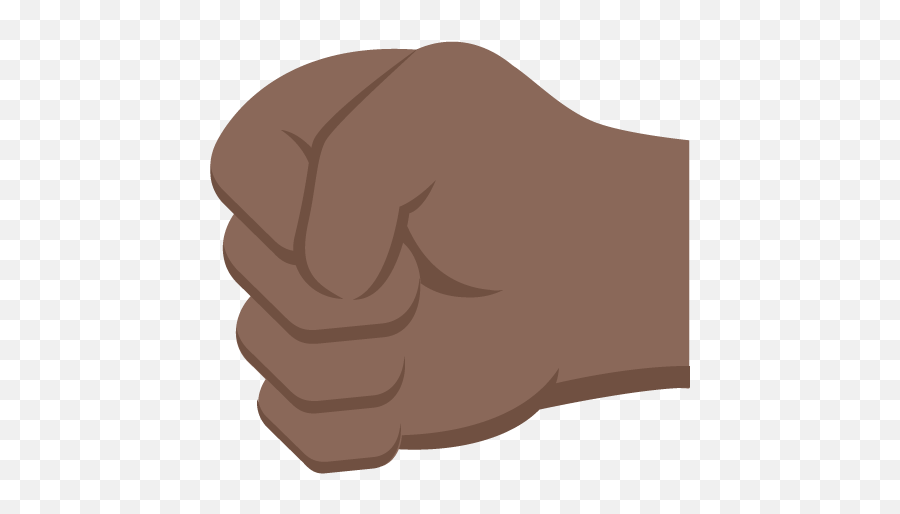 Fist Dark Skin Tone Emoji Emoticon - Illustration,Left Hand Emoji