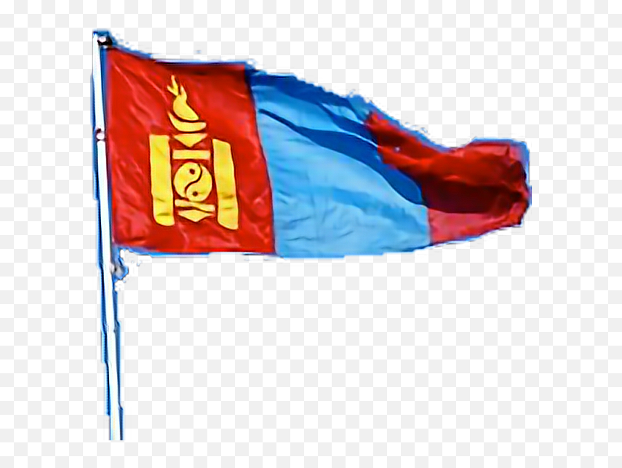Flag Mongolia Freetoedit - Mongolian Flag Emoji,Mongolian Flag Emoji