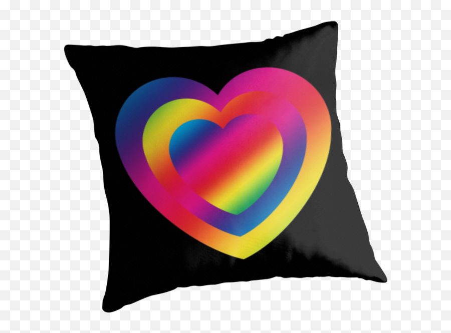 Heart Pillow - Cushion Emoji,Purple Heart Emoji Pillow