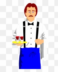 Dog Taking Shit Transparent Png - Waiter Emoji
