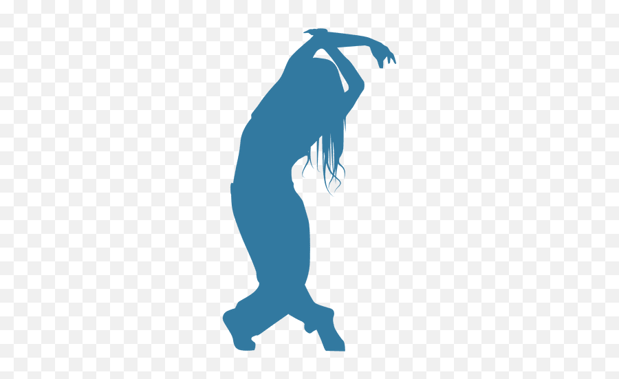 Hip Hop Dancer Woman Bending Silhouette - Hiphop Dancer Silhouette Png Emoji,Hip Hop Emojis