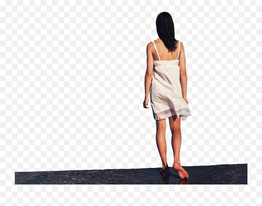 Ftesticker Woman Girl Walk Walking Back Behind Wakeup - Cocktail Dress Emoji,Walk Emoji