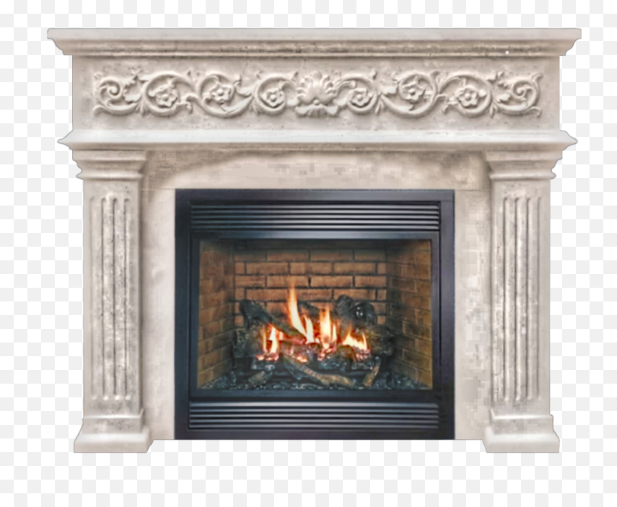 Fireplace Traditional White Fire - Hearth Emoji,Fireplace Emoji