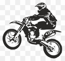 Transparent Background Dirt Bike Clipart - Stunt Pencil Drawing Emoji