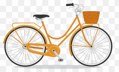 Orange Bicycle Transparent Png - Lady Emoji