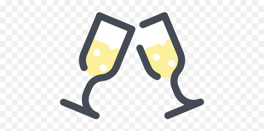 Toast Icon - Cheers No Background Emoji,Champagne Toast Emoji