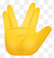 Vulcan Salute Icon - Free Download PNG and Vector Hand Emoji