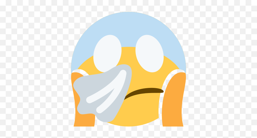 Emoji Remix On Twitter Scream Sneezing Face - Happy,Scream Emoji