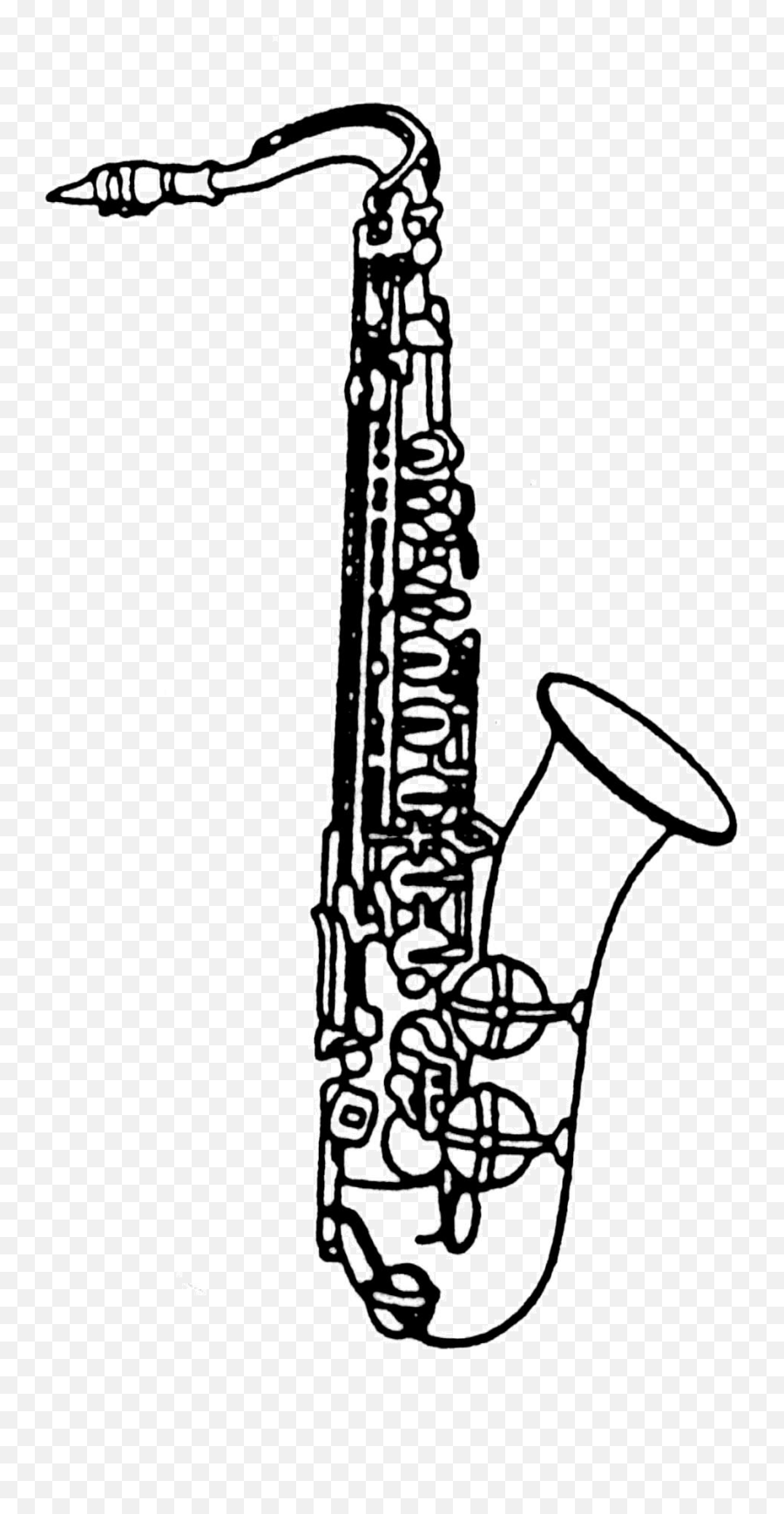 Saxophone Clipart Black And White - Clip Art Library Alto Sax Clip Art Emoji,Saxophone Emoji