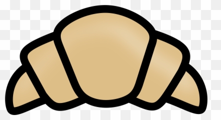 Croissant Breakfast Bakery Pretzel - Pastries Black And White Emoji,Baguette Emoji