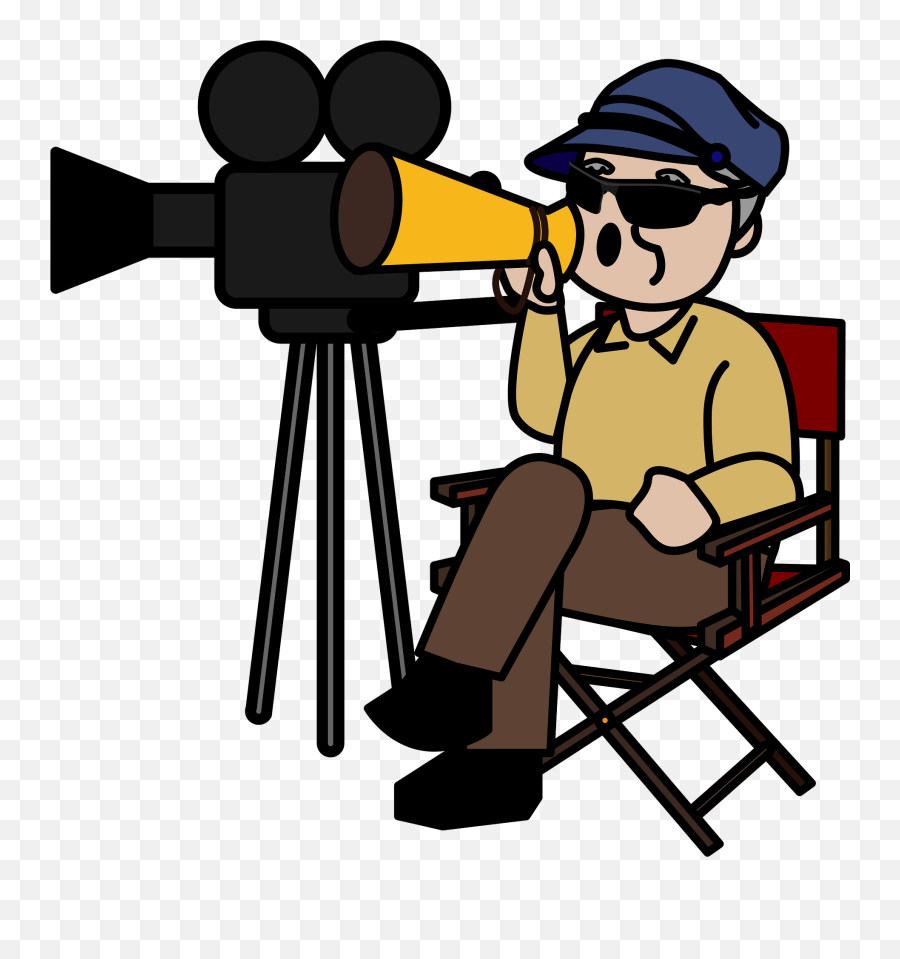 Film Director Clipart Free Download Transparent Png - Film Director Director Clipart Emoji,Thinking Emoji Gun