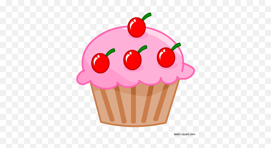 Free Cake And Cupcake Clip Art - Baking Cup Emoji,Emoji Cupcake Cake