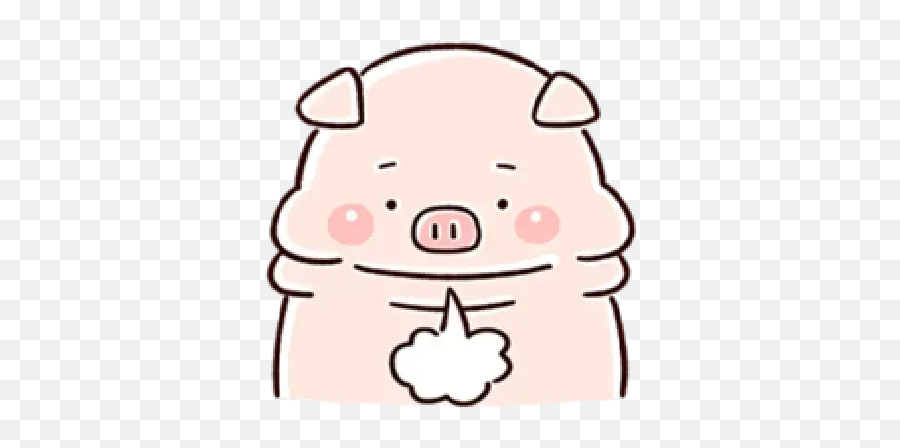 Piggy Whatsapp Stickers - Stickers Cloud Domestic Pig Emoji,Piggy Emoticons