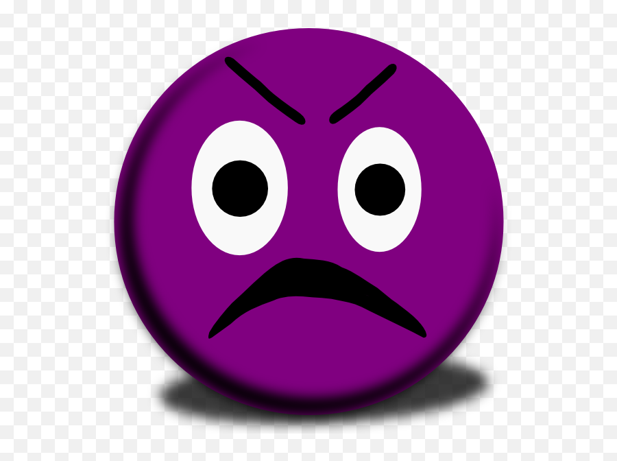 Download Purple Angry Face Emoji Png Image With No - Smiley,Angry Face Emoji Png