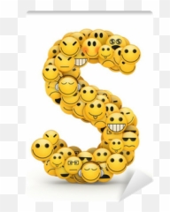 Emoticons Letter S Wall Mural Pixers - Python Family Emoji