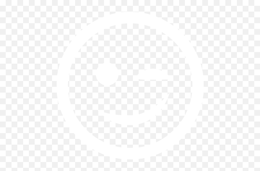 White Wink Icon - Schlaflos Im Sattel Emoji,Wink Emoticon