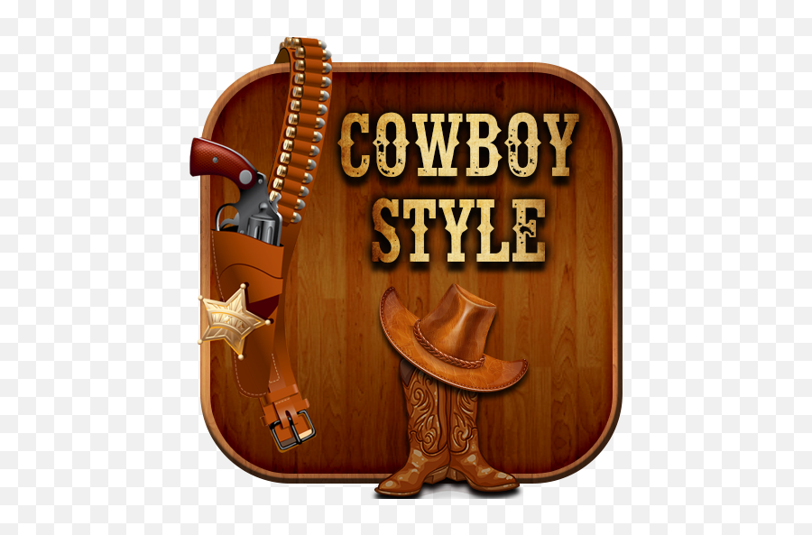 Cowboy Style - Cm Launcher Wallpaper Western Cowboy Emoji,Cowboy Boot Emoji