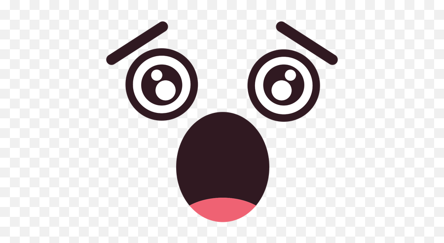 Simple Scared Emoticon Face - Scared Face Png Emoji,Emoji Scared