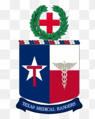 Texas Medical Brigade Coat Of Arms - State Guard Logo Emoji