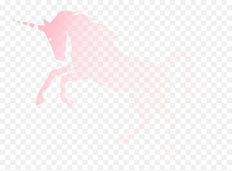 Invisible Pink Unicorn Tattoo - Stallion Emoji,Unicorn Emoji Black And White