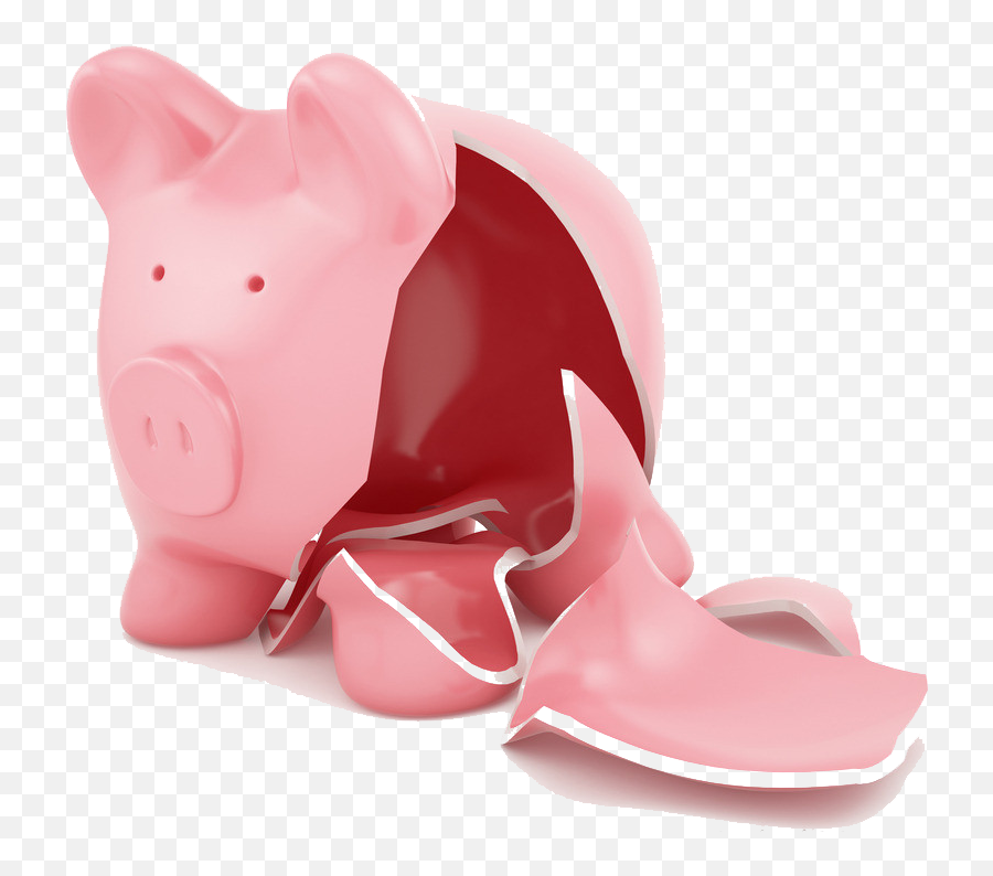 Pink Money Jpg Stock Png Files - Broken Piggy Bank Empty Emoji,Pig Money Emoji