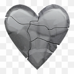 Emoji Emojisticker Sticker Stickers Brokenheart Heart - Intextmoji,Stone Emoji