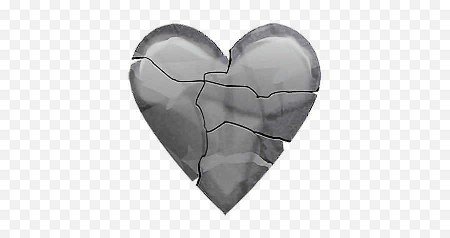 Emoji Emojisticker Sticker Stickers Brokenheart Heart - Intextmoji,Stone Emoji