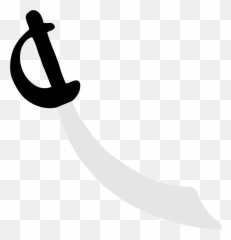 Cutlass Pirate Sword Weapon Free Vector Graphics - Clip Art Png Emoji