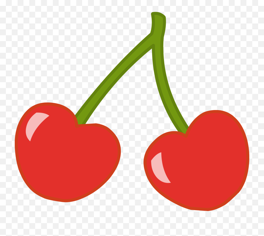 Cherry Vector Transparent Png Clipart - Pacman Cherries Png Emoji,Cherries Emoji