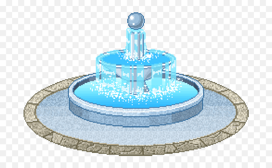 Friends Water Fountain Clipart - Transparent Water Fountain Gif Emoji,Fountain Emoji