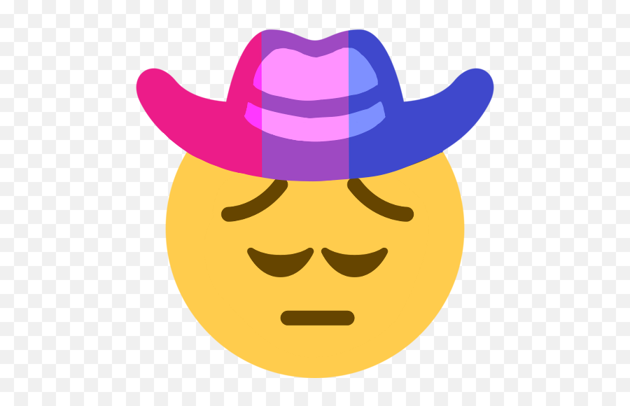 Emoji Mashup Bot Cowboy,Bisexual Flag Emoji