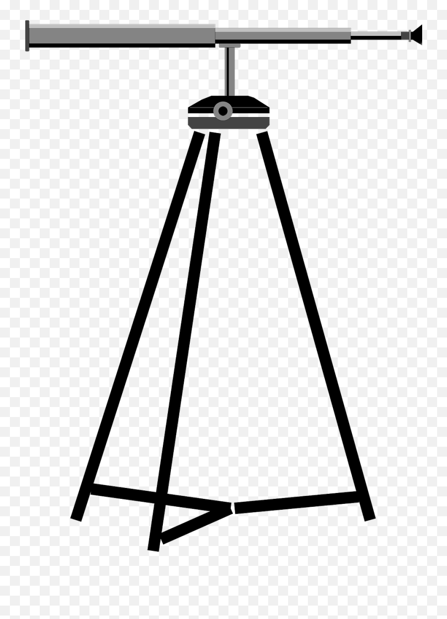 Telescope Sky Astronomy Gazing - Tripod Clipart Emoji,Telescope Emoji