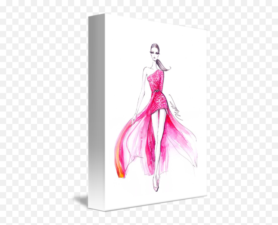 Drawing Diary Couture Dress Transparent U0026 Png Clipart Free - Dress Sketch Emoji,Pink Emoji Outfit