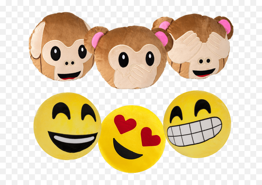 Super Toys Emoji Pillows - Smiley,Stick Man Emoticons