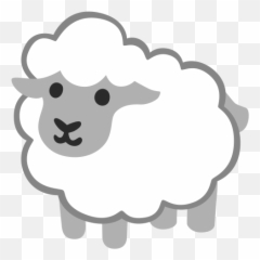 Ewe Emoji - Pecora Emoji,Sheep Emoji