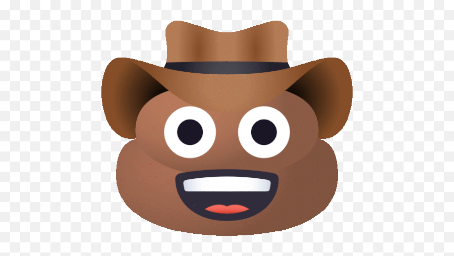 Cowboy Pile Of Poo Gif - Costume Hat Emoji,Yeehaw Emoji